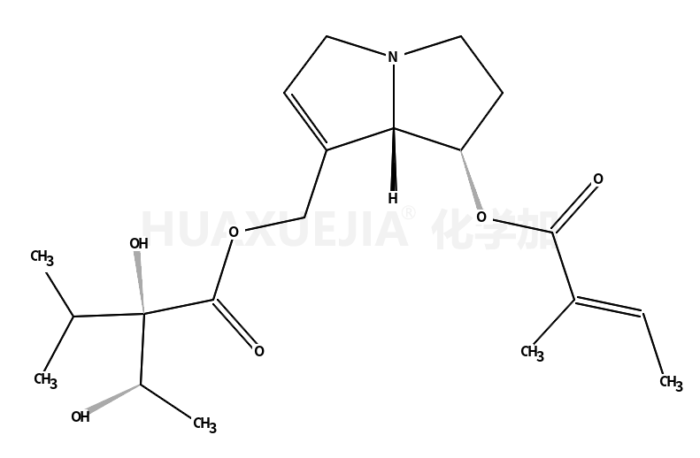 (2S,3R)-2,3-Dihydroxy-2-isopropylbutanoic acid [[(7R)-5,6,7,7aα-tetrahydro-7β-[(E)-2-methyl-2-butenoyloxy]-3H-pyrrolizin]-1-ylmethyl] ester