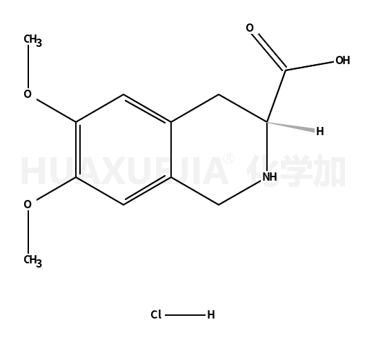 (S)-1,2,3,4-四氢-6,7-二甲氧基-3-异喹啉羧酸盐酸盐