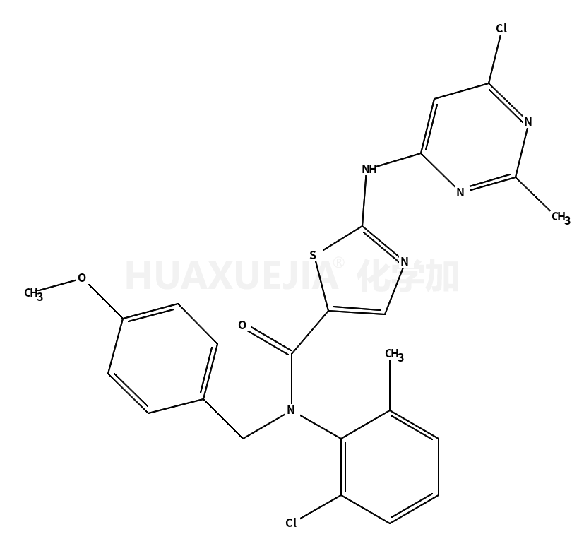 N-(4-Methoxybenzyl)-2-(6-chloro-2-MethylpyriMidin-4-ylaMino)-N-(2-chloro-6-Methylphenyl)-1,3-thiazole-5-carboxaMide