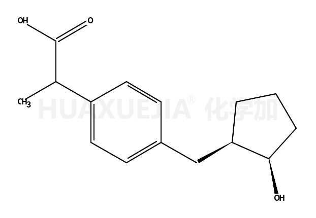 (+/-)-2-[4-(trans)-((1'R,2'S)-2'-hydroxycyclopentylmethyl)-phenyl]propionic acid