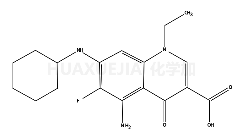 5-氨基-7-(环己基氨基)-1-乙基-6-氟-4-氧代-1,4-二氢喹啉-3-羧酸