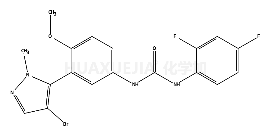 1-[3-(4-溴-1-甲基-1H-吡唑-5-基)-4-甲氧基苯基]-3-(2,4-二氟苯基)脲