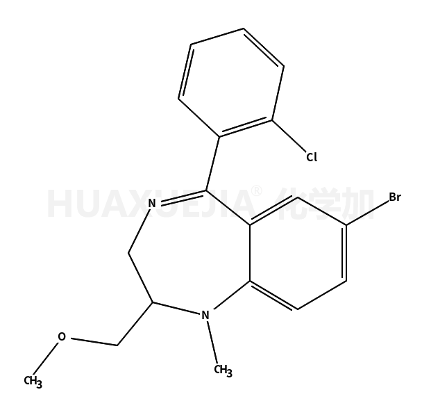 7-溴-5-(2-氯苯基)-2,3-二氢-2-(甲氧基甲基)-1-甲基-1H-1,4-苯并二氮杂卓