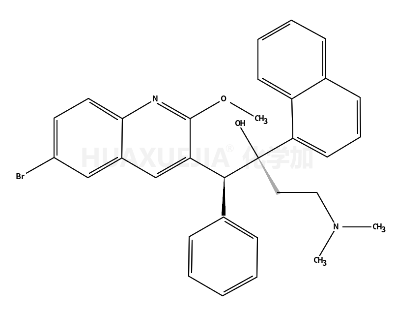 6-溴-alpha-[2-(二甲基氨基)乙基]-2-甲氧基-alpha-1-萘基-beta-苯基-3-喹啉乙醇