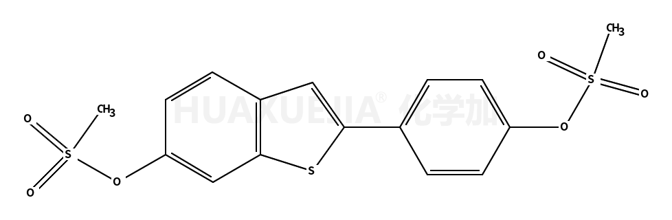 2-[4-[(甲磺酰)氧]苯基]-苯并[b]噻吩-6-醇 6-甲烷磺酸