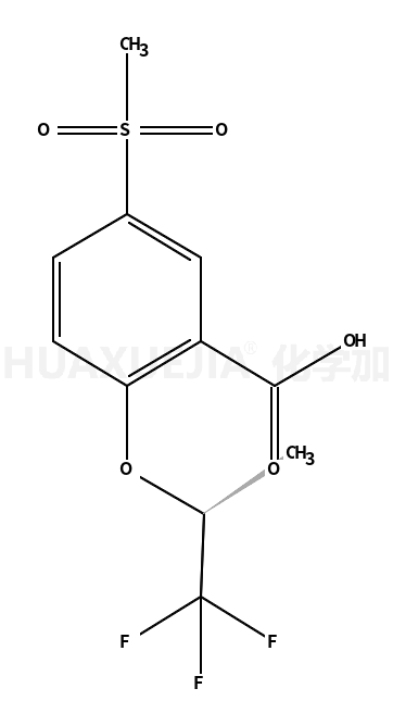 5-(Methylsulfonyl)-2-{[(2S)-1,1,1-trifluoro-2-propanyl]oxy}benzoi c acid