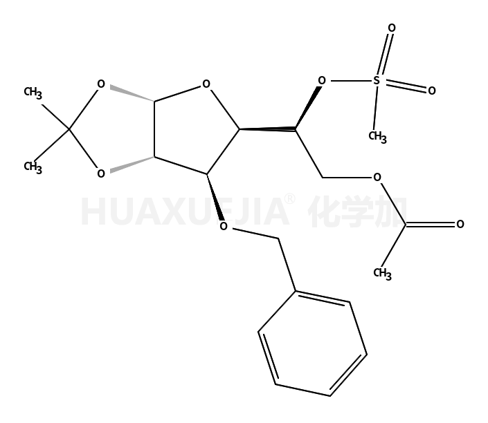 1,2-O-(1-甲基亚乙基)-3-O-(苯基甲基)-alpha-D-呋喃葡萄糖 6-乙酸酯 5-甲烷磺酸酯