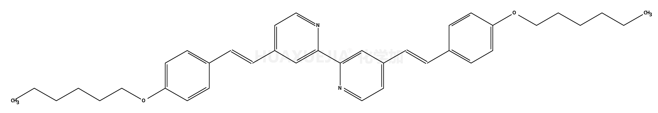 4,4’-二[2-(4-己氧基苯基)乙烯基]-2,2’-联吡啶