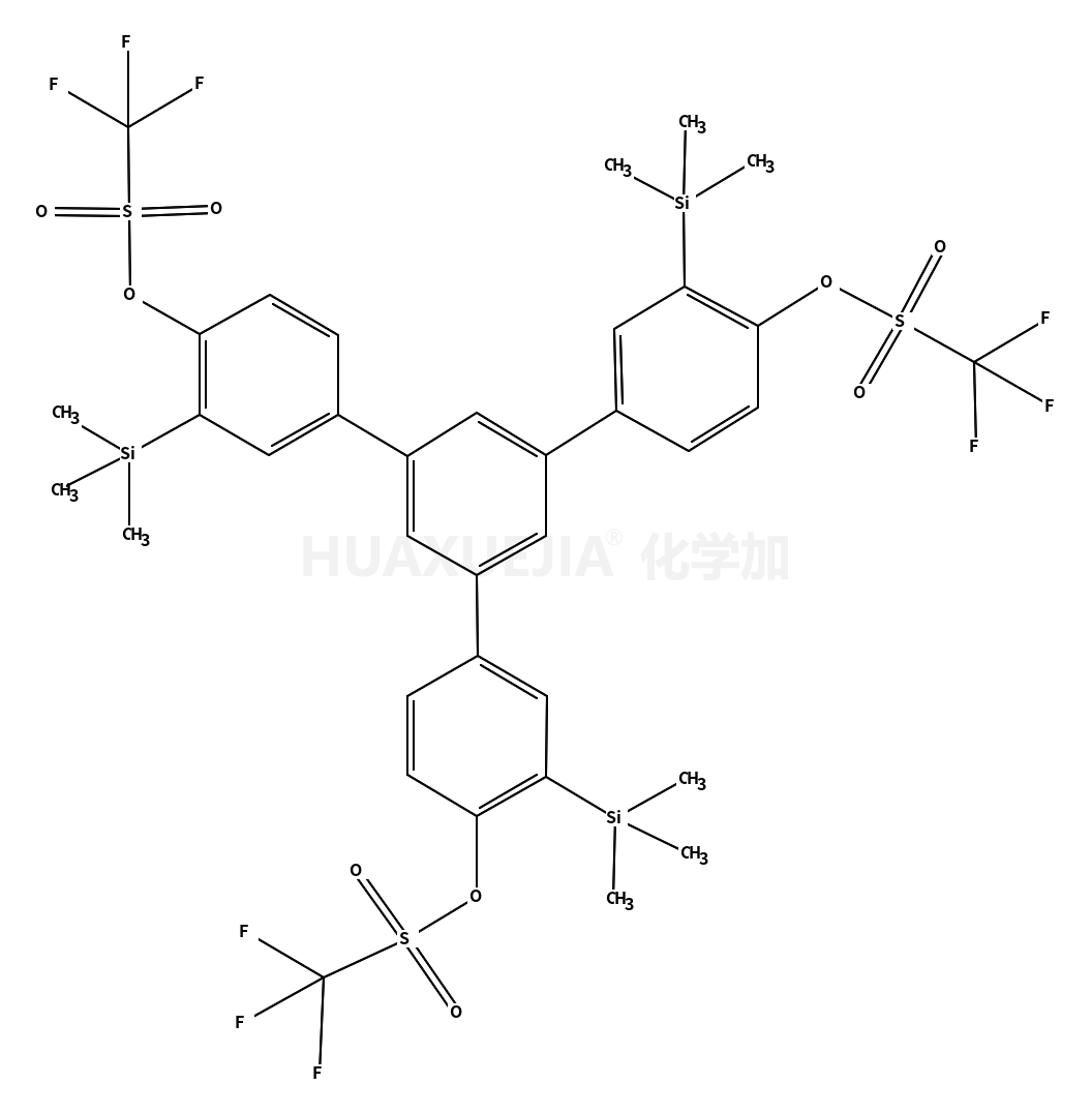 1,3,5-三[(4-三氟甲磺酰氧基)-3-(三甲基硅基)苯基]苯