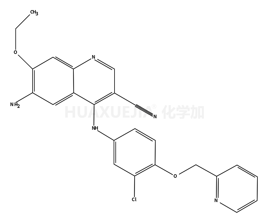 6-氨基-4-(3-氯-4-(吡啶-2-取代甲氧基)苯胺)-7-乙氧基喹啉-3-甲腈