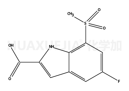 5-氟-7-(甲基磺酰基)-1H-吲哚-2-羧酸