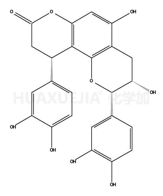 (2R,3R,10S)-2,10-bis(3,4-dihydroxyphenyl)-3,5-dihydroxy-3,4,9,10-tetrahydro-2H-pyrano[2,3-f]chromen-8-one