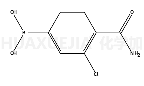 4-氨甲酰基-3-氯苯基硼酸