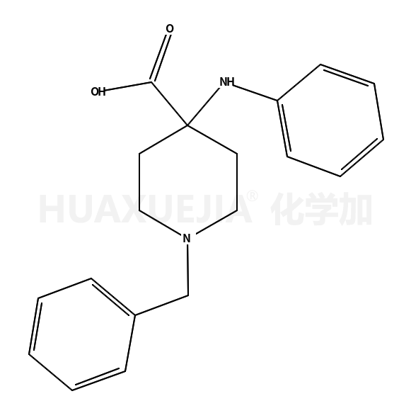 1-苄基-4-(苯胺基)哌啶-4-羧酸