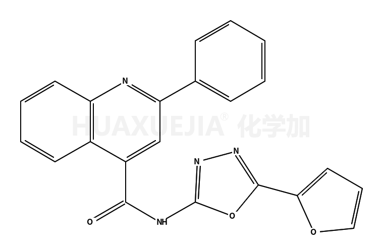 4-Quinolinecarboxamide, N-[5-(2-furanyl)-1,3,4-oxadiazol-2-yl]-2-phenyl