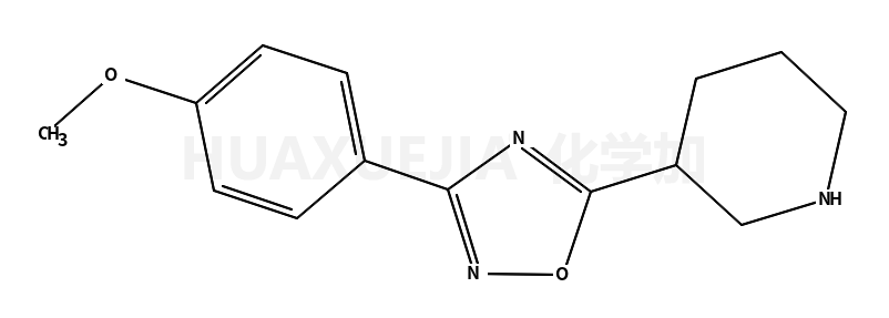 3-(3-(4-甲氧基苯基)-1,2,4-噁二唑-5-基)哌啶