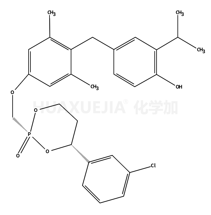 4-[[4-[[(2R,4S)-4-(3-chlorophenyl)-2-oxo-1,3,2λ5-dioxaphosphinan-2-yl]methoxy]-2,6-dimethylphenyl]methyl]-2-propan-2-ylphenol