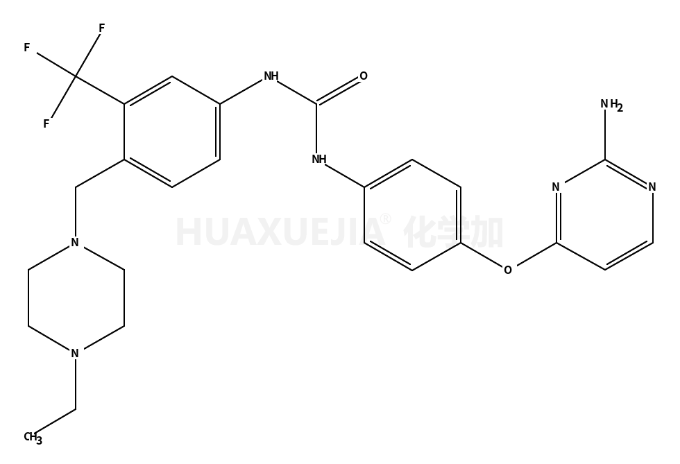 1-[4-(2-aminopyrimidin-4-yloxy)phenyl]-3-[4-(4-ethylpiperazin-1-ylmethyl)-3-trifluoromethyl-phenyl]urea