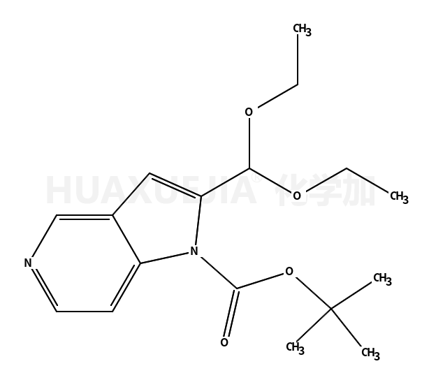 2-(diethoxymethyl)-1H-pyrrolo[3,2-c]pyridine-1-carboxylic acid 1,1-dimethylethyl ester