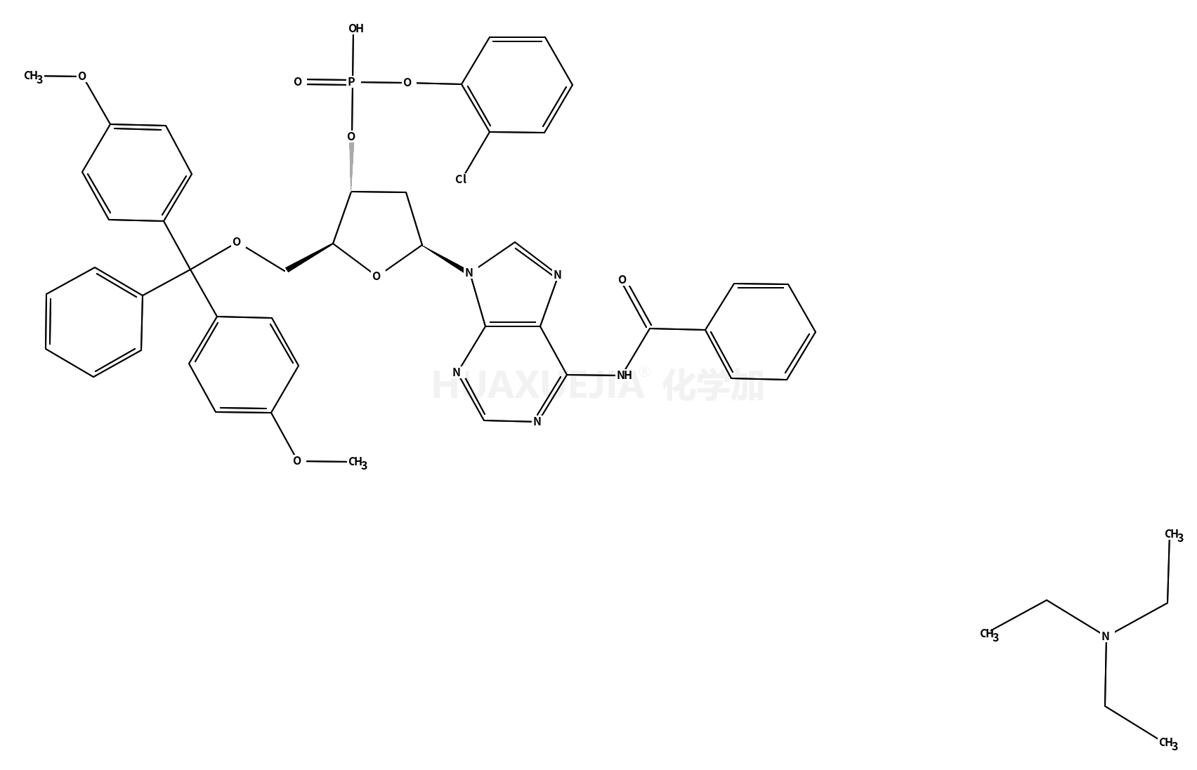 [(2R,3S,5R)-5-(6-benzamidopurin-9-yl)-2-[[bis(4-methoxyphenyl)-phenylmethoxy]methyl]oxolan-3-yl] (2-chlorophenyl) hydrogen phosphate,N,N-diethylethanamine