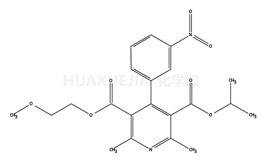 2-甲氧乙基 1-甲基乙基 2,6-二甲基-4-(3-硝基苯基) 吡啶-3,5-二羧酸酯