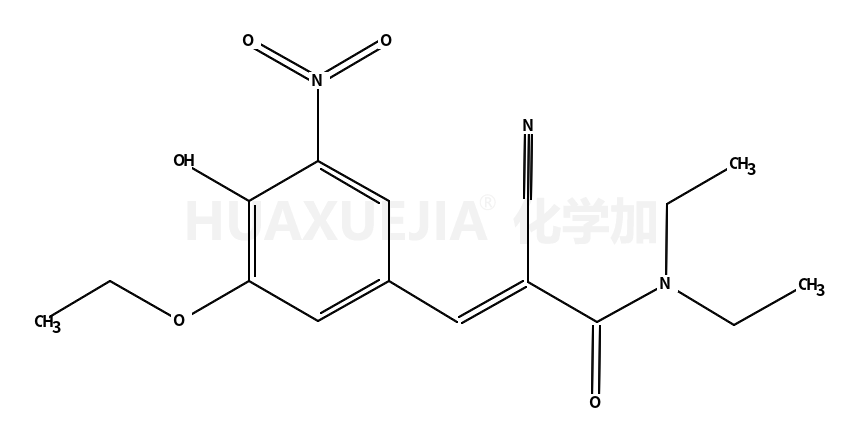 (E)-2-cyano-3-(3-ethoxy-4-hydroxy-5-nitrophenyl)-N,N-diethylprop-2-enamide