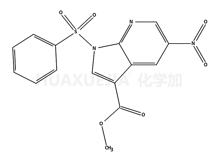 5-硝基-1-(苯基磺酰基)-1H-吡咯并[2,3-B]吡啶-3-羧酸甲酯