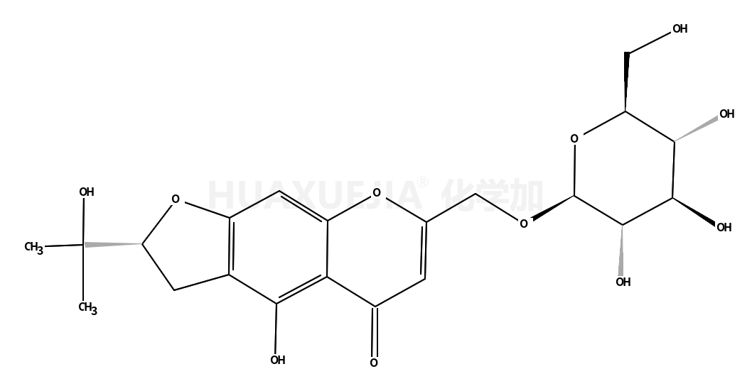 [(2S)-4-Hydroxy-2-(2-hydroxy-2-propanyl)-5-oxo-2,3-dihydro-5H-fur o[3,2-g]chromen-7-yl]methyl β-D-glucopyranoside