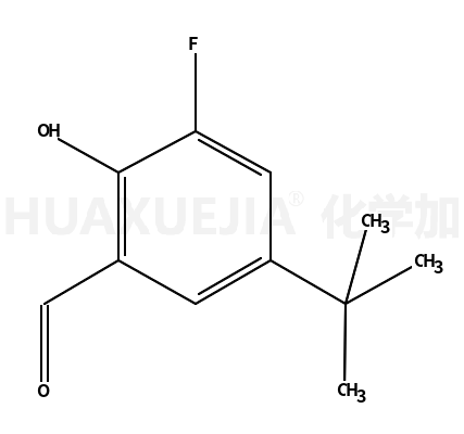 3-Fluoro-2-hydroxy-5-(2-methyl-2-propanyl)benzaldehyde