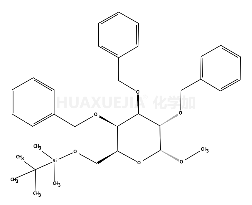 2,3,4-三-O-苄基-6-O-叔丁基二甲基甲硅烷基-α-D-吡喃半乳糖苷甲酯