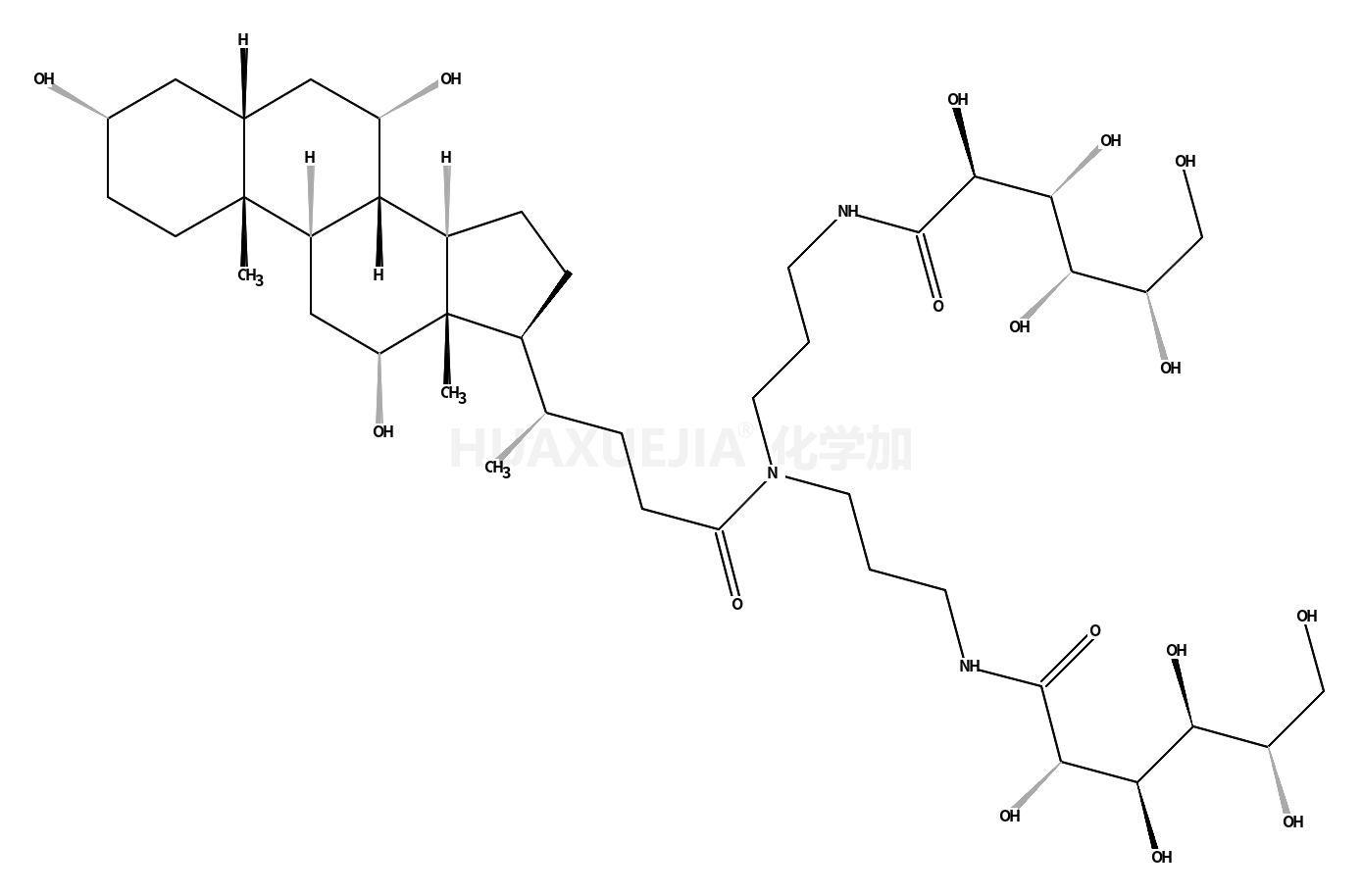 (3a,5b,7a,12a)-N,N-双[3-(D-葡萄糖酰氨基)丙基]-3,7,12-三羟基胆甾烷-24-胺