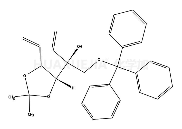 (R)-2-((4s,5s)-2,2-二甲基-5-乙烯基-1,3-二氧杂烷-4-基)-1-(三苯甲游基氧基)-3-丁烯-2-醇