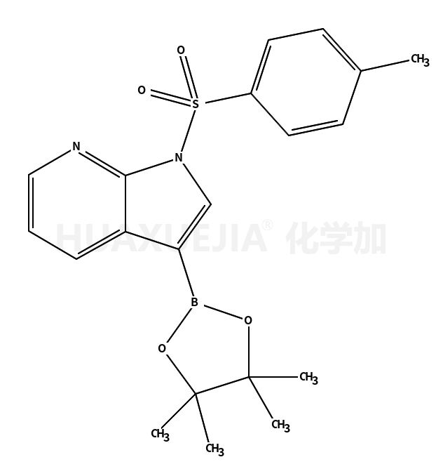 1-[(4-甲基苯基)磺酰基]-3-(4,4,5,5-四甲基-1,3,2-二氧硼烷)-1H-吡咯并[2,3-b]吡啶