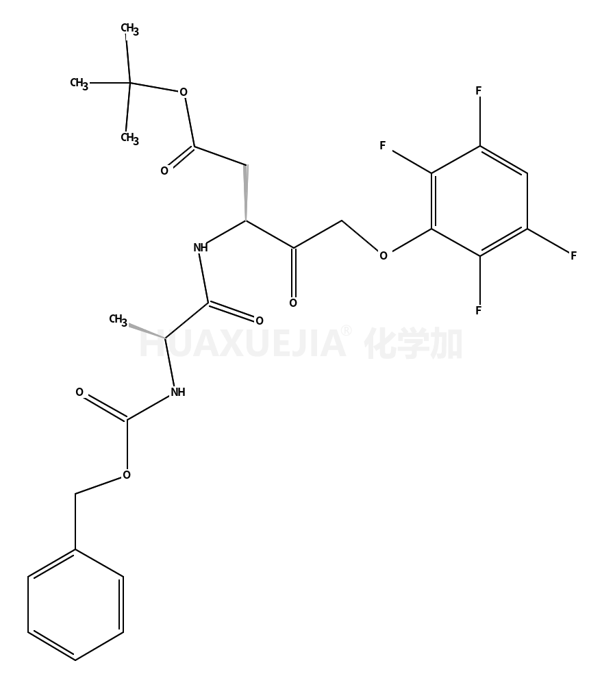2-Methyl-2-propanyl (3S)-3-({N-[(benzyloxy)carbonyl]-L-alanyl}ami no)-4-oxo-5-(2,3,5,6-tetrafluorophenoxy)pentanoate