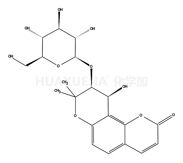 (9R,10R)-10-hydroxy-8,8-dimethyl-9-(((2S,3R,4S,5S,6R)-3,4,5-trihydroxy-6-(hydroxymethyl)tetrahydro-2H-pyran-2-yl)oxy)-9,10-dihydro-2H,8H-pyrano[2,3-f]chromen-2-one