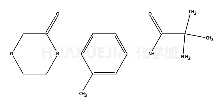 2-amino-2-methyl-N-[3-methyl-4-(3-oxomorpholin-4-yl)phenyl]propanamide