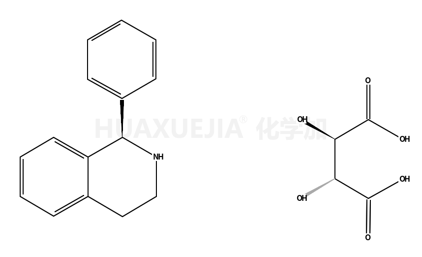 (S)-1,2,3,4-四氢-1-苯基异喹啉 D-(-)-酒石酸盐