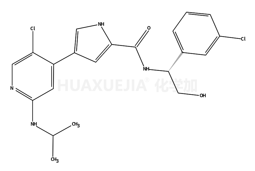 4-[5-氯-2-[(1-甲基乙基)氨基]-4-吡啶基]-N-[(1S)-1-(3-氯苯基)-2-羟基乙基]-1H-吡咯-2-甲酰胺
