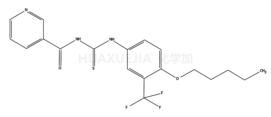 N-[[4-pentoxy-3-(trifluoromethyl)phenyl]carbamothioyl]pyridine-3-carboxamide