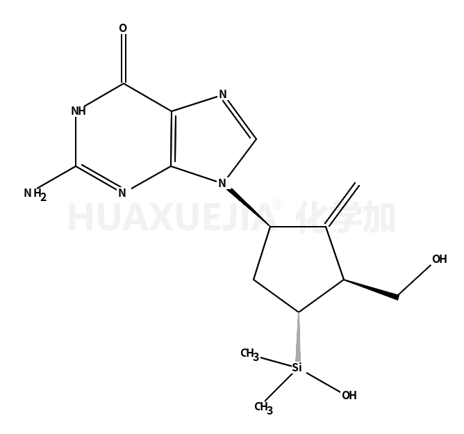 2-amino-9-[(1S,3R)-4-[hydroxy(dimethyl)silyl]-3-(hydroxymethyl)-2-methylidenecyclopentyl]-3H-purin-6-one