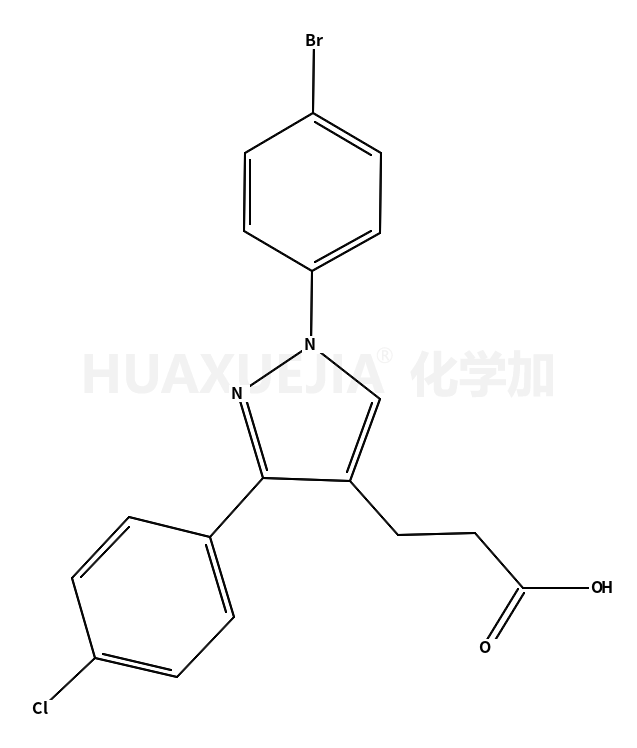 1-(4-溴苯基)-3-(4-氯苯基)吡唑-4-丙酸