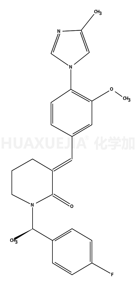 (E)-1-[(1S)-1-(4-氟苯基)乙基]-3-[3-甲氧基-4-(4-甲基-1H-咪唑-1-基)亚苄基]哌啶-2-酮