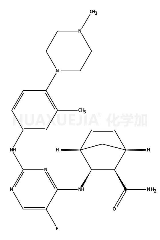 (1S,2S,4R)-3-[[5-fluoro-2-[3-methyl-4-(4-methylpiperazin-1-yl)anilino]pyrimidin-4-yl]amino]bicyclo[2.2.1]hept-5-ene-2-carboxamide