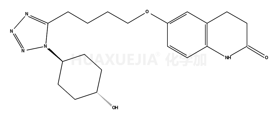 OPC-13213 (TRANS): 3,4-DIHYDRO-6-[4-[1-(TRANS-4-HYDROXYCYCLOHEXYL)-1H-TETRAZOL-5-YL]BUTOXY]-2-(1H)-QUINOLINONE