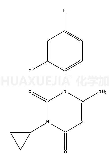 6-氨基-3-环丙基-1-(2-氟-4-碘苯基)嘧啶-2,4(1H,3H)-二酮