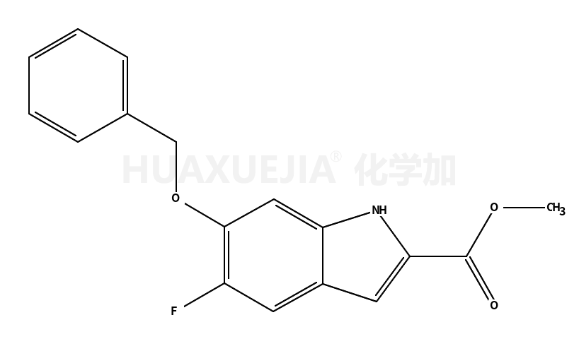 1H-Indole-2-carboxylic acid, 5-fluoro-6-(phenylmethoxy)-, methyl ester