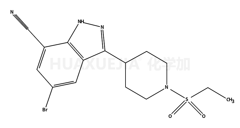 5-溴-3-1-(乙基磺酰基)-4-哌啶基-1H-吲唑-7-甲腈