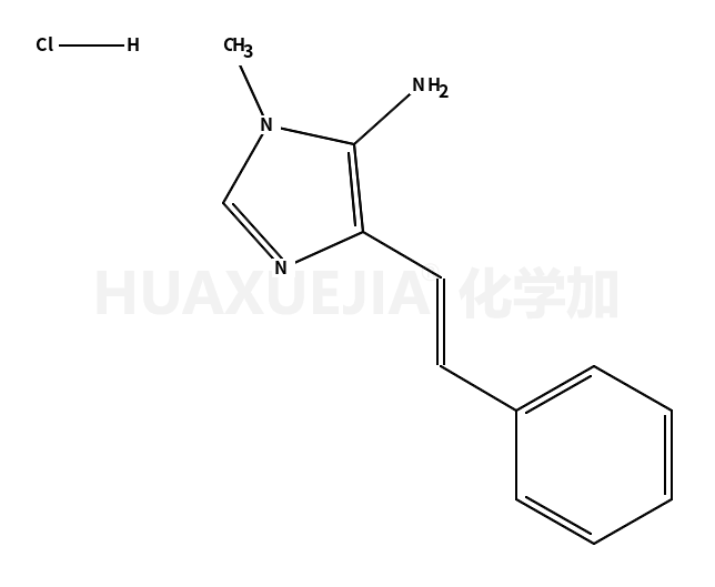 1H-Imidazol-5-amine, 1-methyl-4-(2-phenylethenyl)-, monohydrochloride, (E)