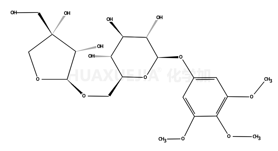 3,4,5-三甲氧基苯基 6-O-D-芹糖-BETA-D-呋喃糖基-BETA-D-葡萄糖苷