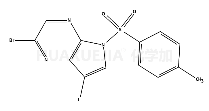 2-溴-7-碘-5-甲苯磺酰基-5H-吡咯并[2,3-B]吡嗪